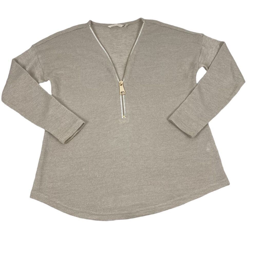 Soft Surroundings Women's Valentina Zip Sweater size Medium